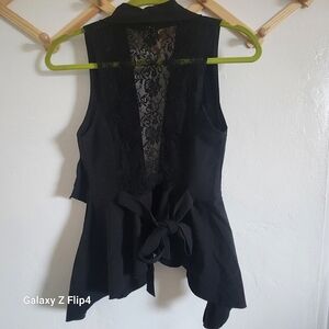 Lace back vest
